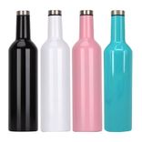 Edelstahl (18/8pro) Kleine Mund Rotweinflasche Edelstahl schmal 500 ml ~ 1000 ml Stahl