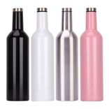 Edelstahl (18/8pro) Kleine Mund Rotweinflasche Edelstahl schmal 500 ml ~ 1000 ml Stahl