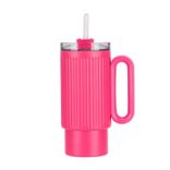 Edelstahl (18/8pro) 40 Unzen Retro -Früchte Farben Becher mit Strohbreite 1000 ml ~ 2000 ml Stein