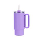 Edelstahl (18/8pro) 40 Unzen Retro -Früchte Farben Becher mit Strohbreite 1000 ml ~ 2000 ml Stein