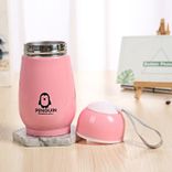 Edelstahl (18/8pro) Gürbisse geformte Mädchen Kinder Isolierung Wasserflasche mittelgroß bis 250 ml Olive