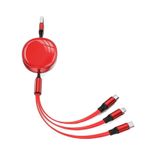 Kundenspezifische personalisierte Corperate -Geschenk 3 in 1 120W einverkaufbare und tragbare Super -Fast -Lade -Kabel -Karnation