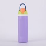 Wholesale double wall 304 stainless steel insualted water bottle with strip for sport,fitness 500ml ~ 1000ml White