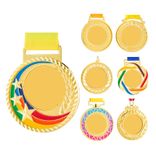 Metal Custom Personalisierte Gravave Award Sport, Bälle, Wettbewerbsmedaillen golden