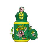 Edelstahl (18/8pro) 316 Tragbare super süße Kinder Impfstoff Isolierte Wasserflasche mit Abdeckung und Strohbreite 500 ml ~ 1000 ml Seagras