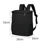 Insulated Small Soft Cooler Lunch Bag Kit for School Work Picnic Travel - Reusable Portable lunchbox 2000ml & above Black