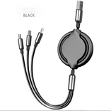 Kundenspezifische personalisierte Corperate -Geschenk 3 in 1 120W einverkaufbare und tragbare Super -Fast -Lade -Kabel -Karnation