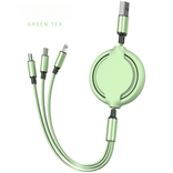 Kundenspezifische personalisierte Corperate -Geschenk 3 in 1 120W einverkaufbare und tragbare Super -Fast -Lade -Kabel -Karnation