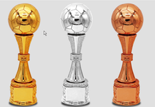 Resin Football MVP Shooter Golden Boot Memorial Award Trophy Copper
