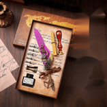 Metall Großhandel Custom Retro Feather Festival Corperate Gift Pen Carnation